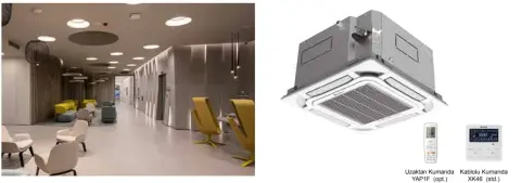 Gree GMV Dairesel Atışlı cassette Unidad interior
