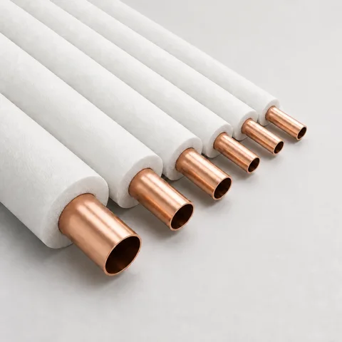 Tubería de cobre aislada 28,58 mm (1-1/8") — 5 m, tramo recto